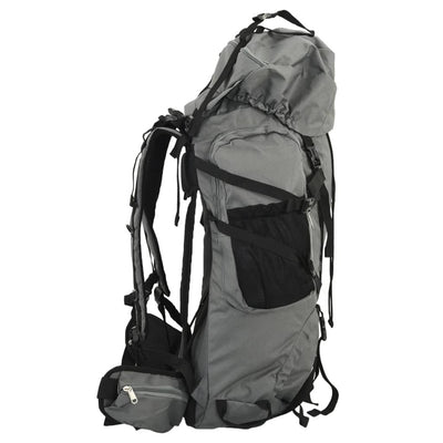 Vidaxl Walking Rucksack 60 l Oxford Stoff grau