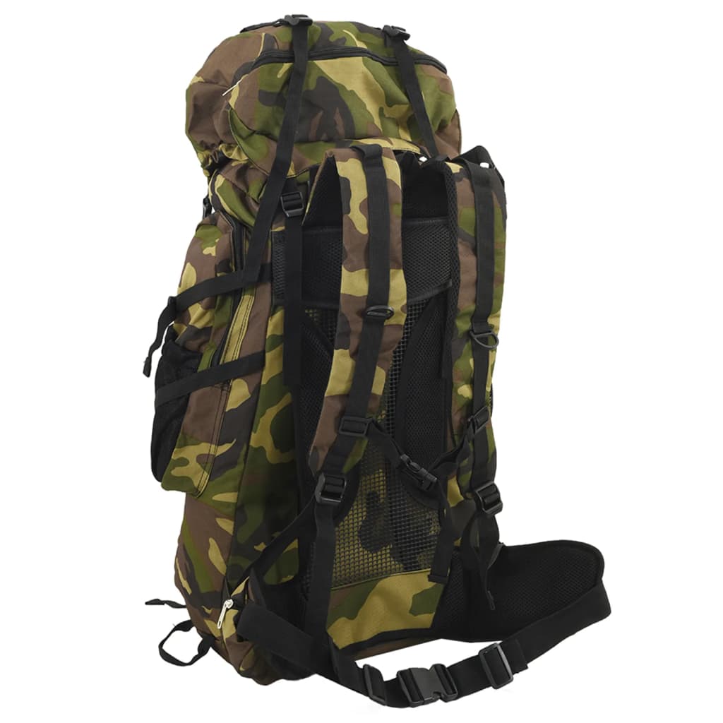 Vidaxl Walking Rucksack 60 l Tarnung Oxford Fabric Green