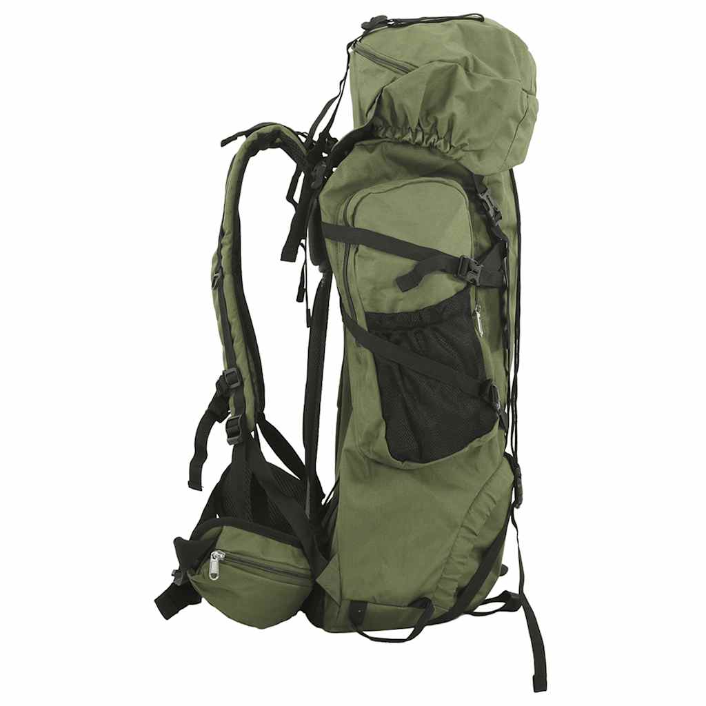 Vidaxl Walking Rucksack 60 l Oxford Fabric Army Green