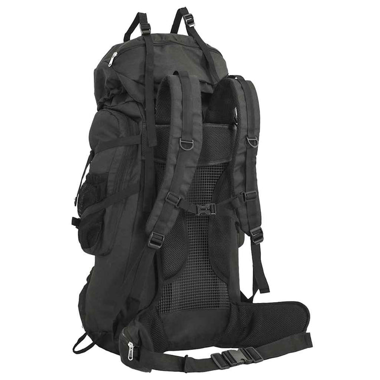 Vidaxl Walking Rucksack 80 l Oxford Stoff schwarz
