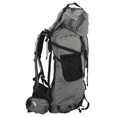 Vidaxl Walking Rucksack 80 l Oxford Stoff grau