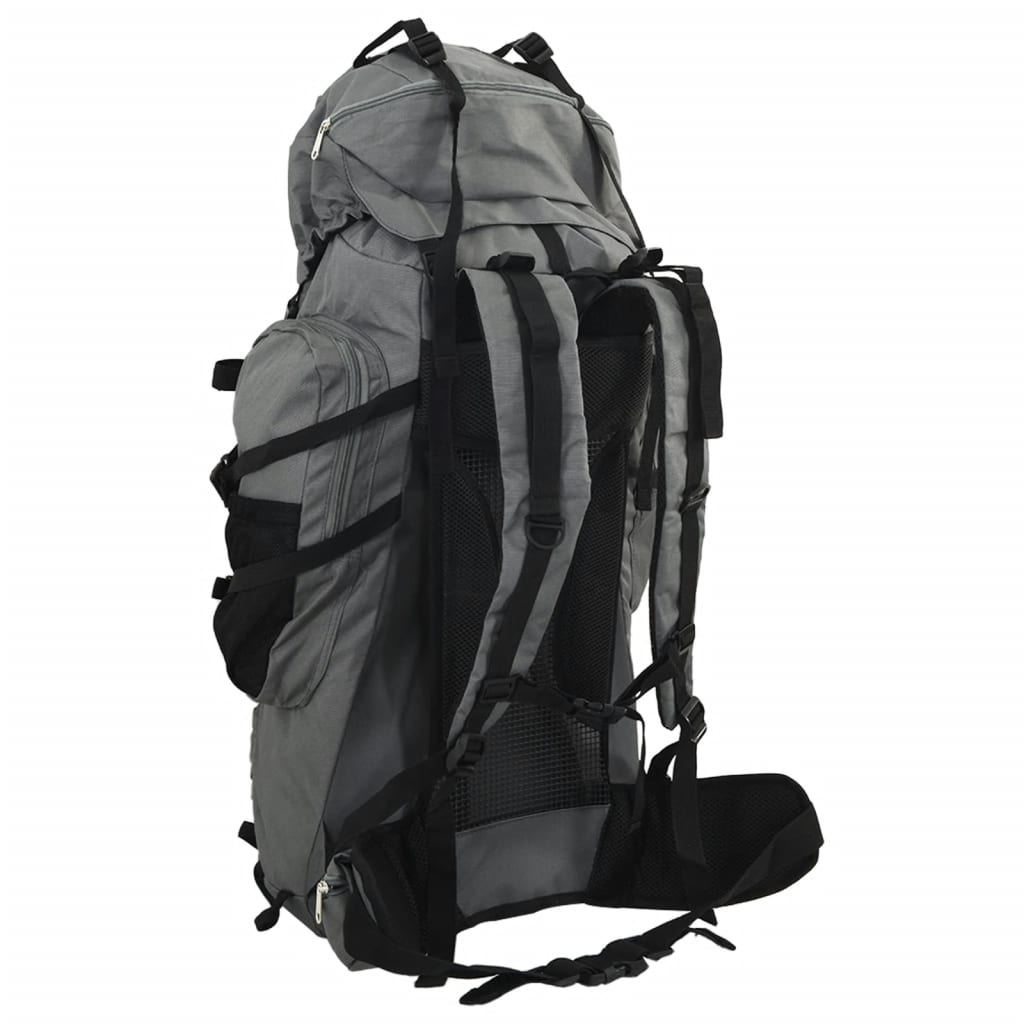 Vidaxl Walking Rucksack 80 l Oxford Stoff grau