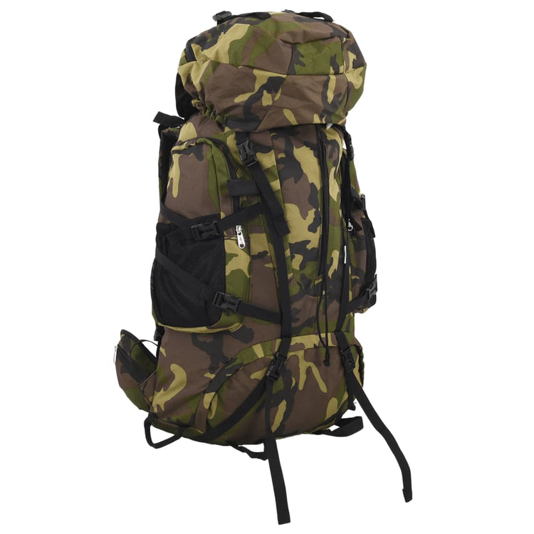 Vidaxl Walking Rucksack 80 l Tarnung Oxford Fabric Green