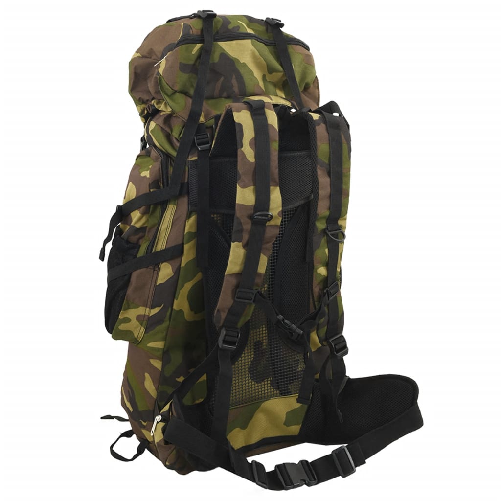 Vidaxl Walking Rucksack 80 l Tarnung Oxford Fabric Green