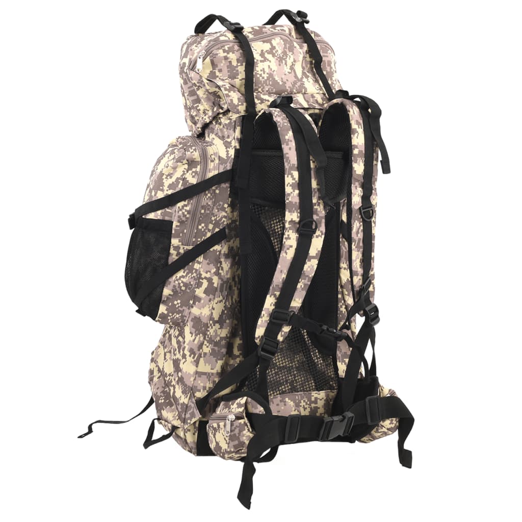 Vidaxl Walking Rucksack 80 l Tarn Oxford Fabric Camelbruin