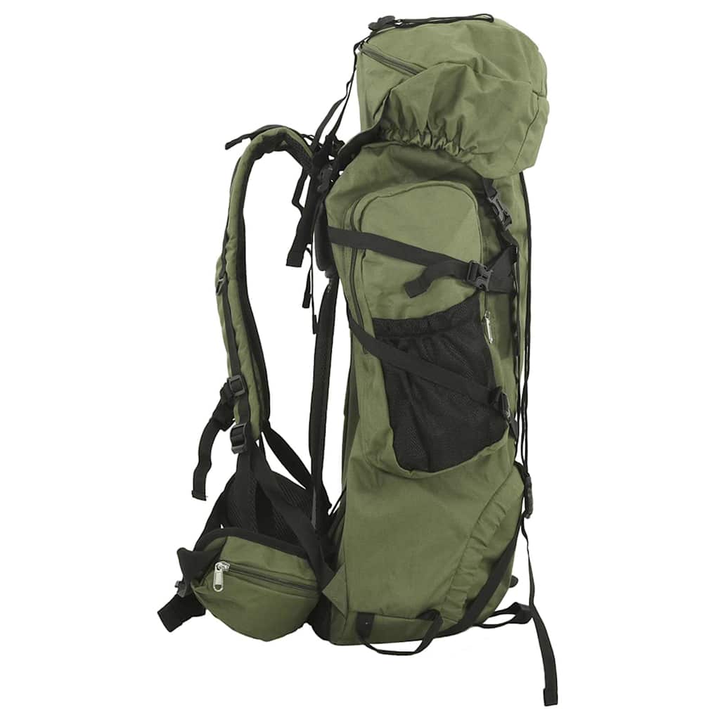 Vidaxl Walking Rucksack 80 l Oxford Fabric Army Green