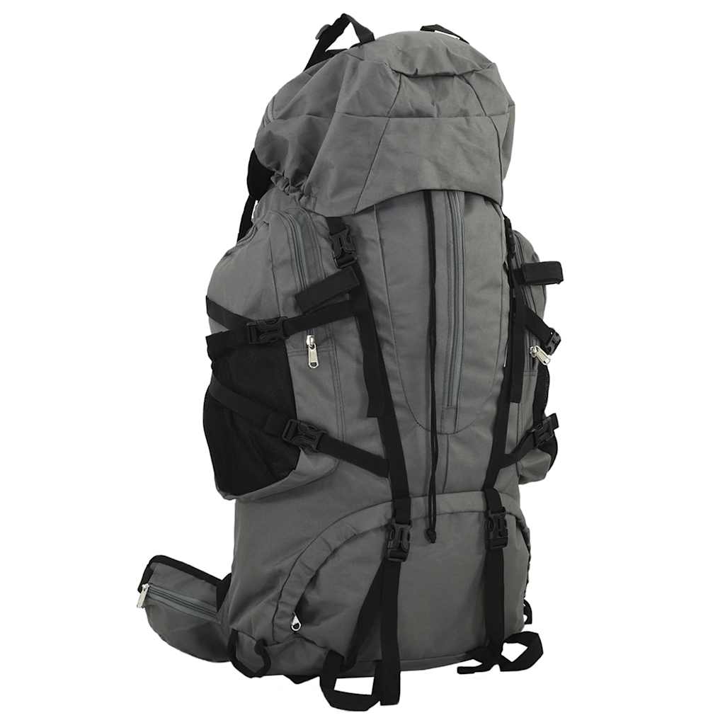 Vidaxl Walking Rucksack 100 l Oxford Stoff grau