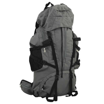 Vidaxl Walking Rucksack 100 l Oxford Stoff grau