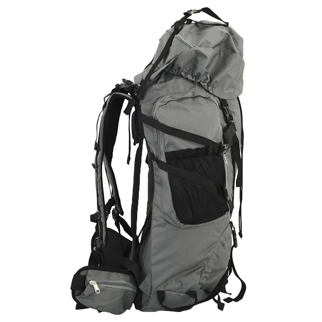 Vidaxl Walking Rucksack 100 l Oxford Stoff grau