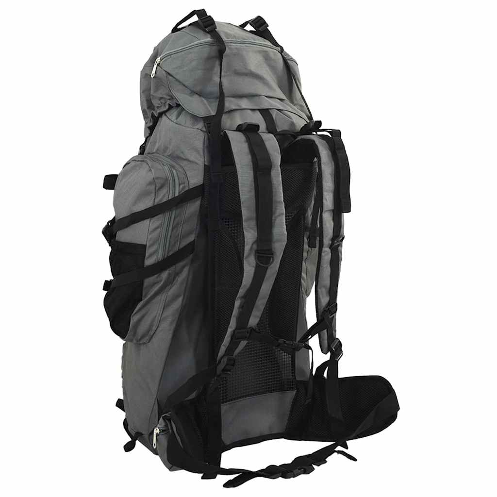 Vidaxl Walking Rucksack 100 l Oxford Stoff grau