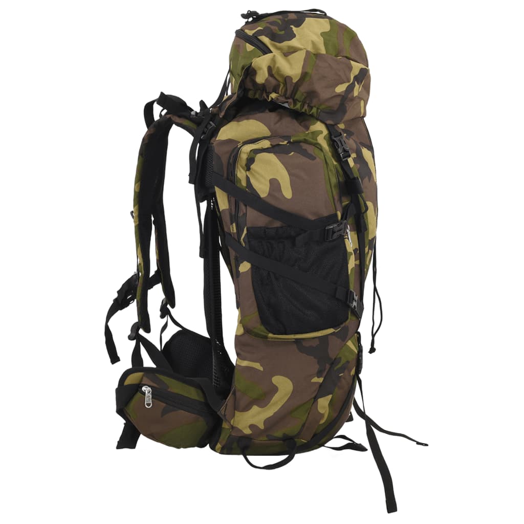 Vidaxl Walking Rucksack 100 l Tarnung Oxford Fabric Green