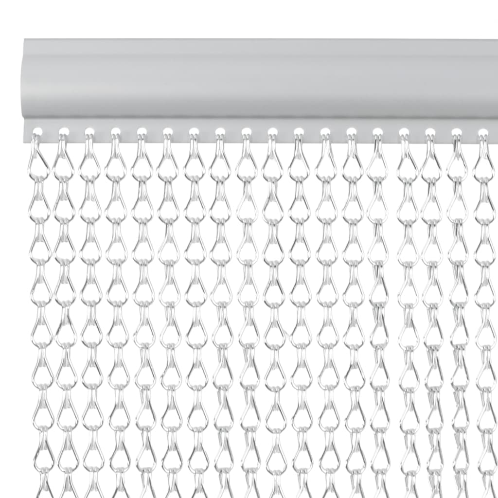 VIDAXL -Fliegenvorhangketten 56x186 cm Aluminium