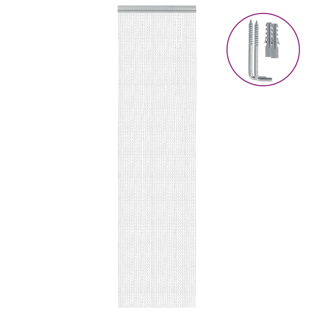 VIDAXL -Fliegenvorhangketten 56x202 cm Aluminium