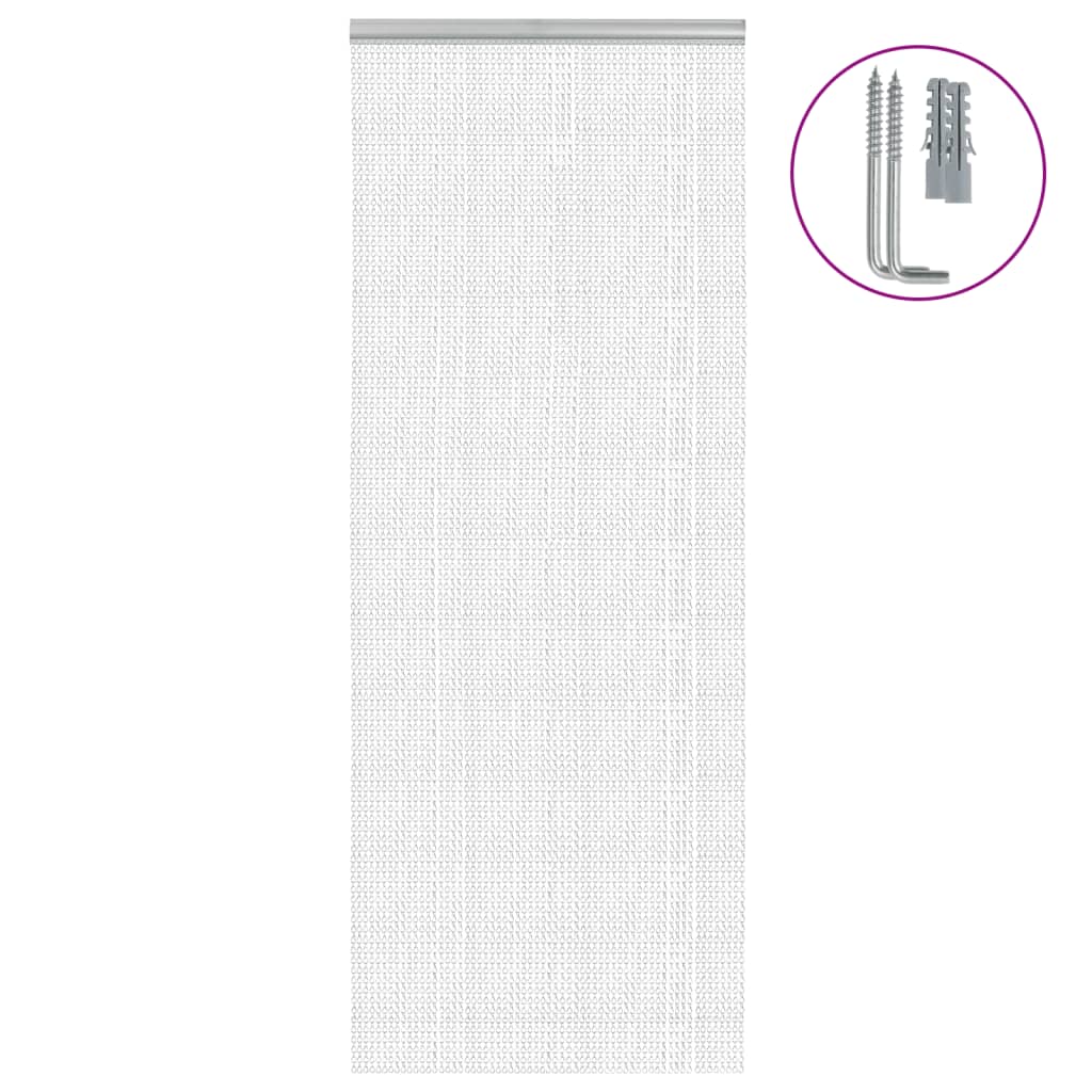 VIDAXL -Fliegenvorhangketten 80x201 cm Aluminium