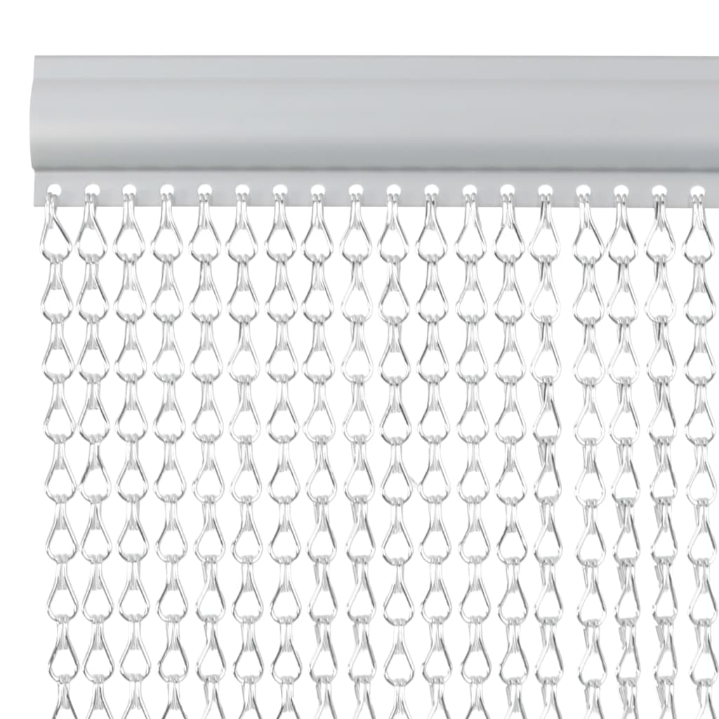 VIDAXL -Fliegenvorhangketten 80x221 cm Aluminium