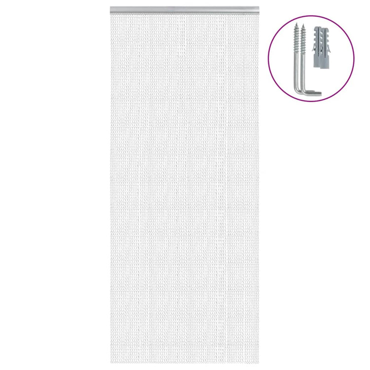 Vidaxl -Fliegenvorhangketten 90x212 cm Aluminium