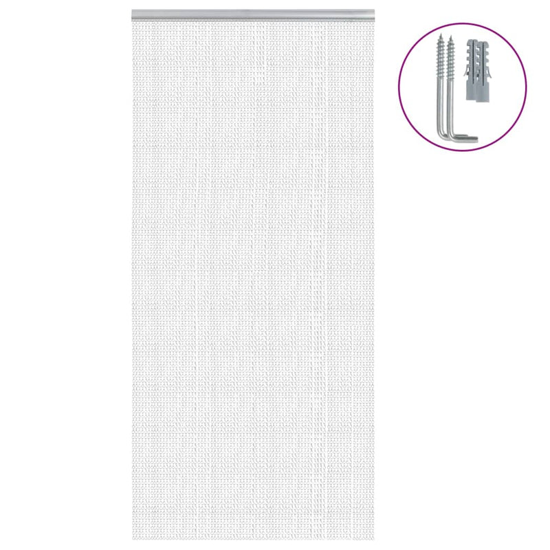 VIDAXL -Fliegenvorhangketten 100x226 cm Aluminium