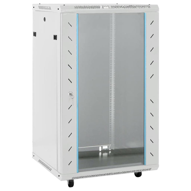 Vidaxxl Netzwerkschrank mit Drehrädern 18h 19 ip20 60x60x100 cm