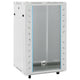 Vidaxxl Netzwerkschrank mit Drehrädern 18h 19 ip20 60x60x100 cm
