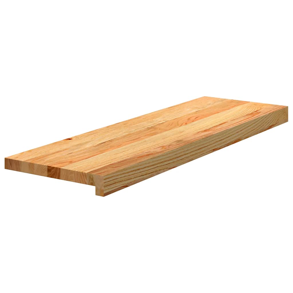 Vidaxx Treppenstufen 4 Stk. 80x30x2 cm Eiche massiv hellbraun