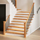Vidaxx Treppenstufen 4 Stk. 120x30x2 cm Eiche massiv hellbraun