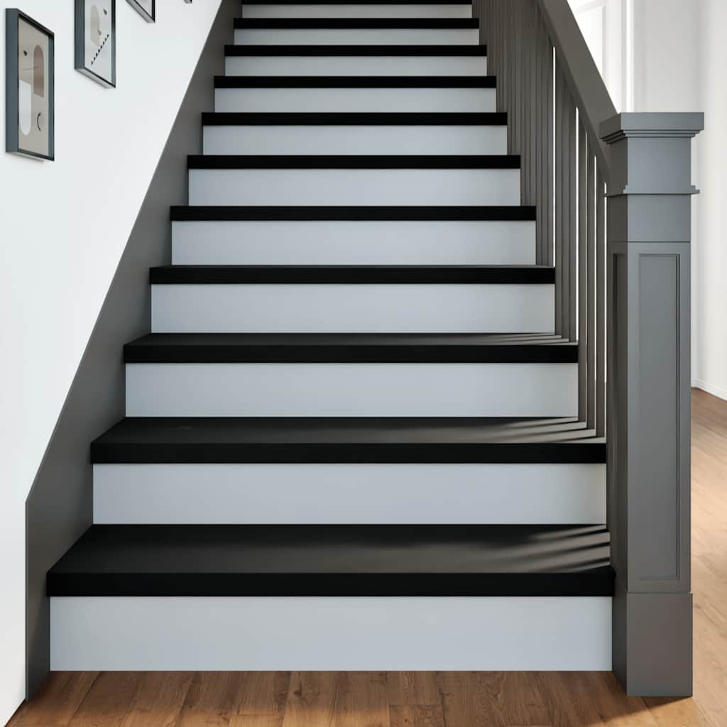Vidaxx Treppenstufen 4 Stück 90x30x2 cm massive Eiche dunkelbraun