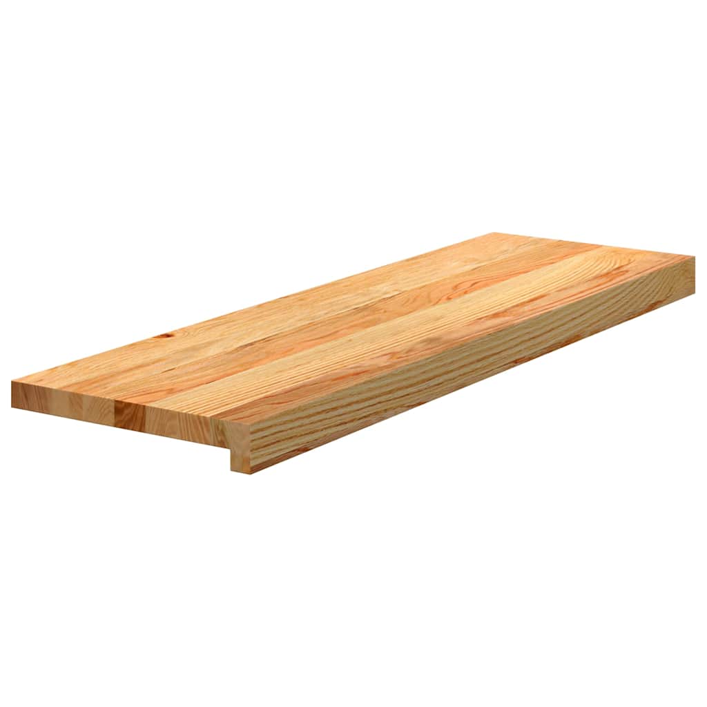 VIDAXL -Schritte 2 ST 80x25x2 cm Feststoff Eiche Hellbraun
