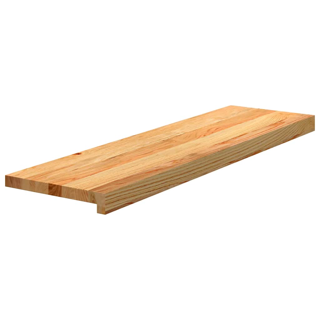 VIDAXL -Stufen 2 ST 90x30x2 cm feste Eiche hellbraun