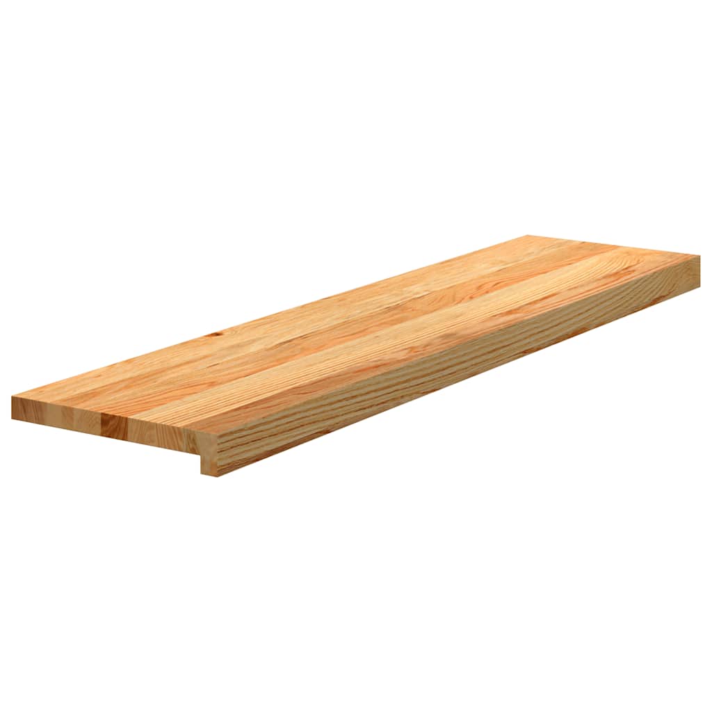 VIDAXL -Stufen 2 ST 100x30x2 cm feste Eiche hellbraun