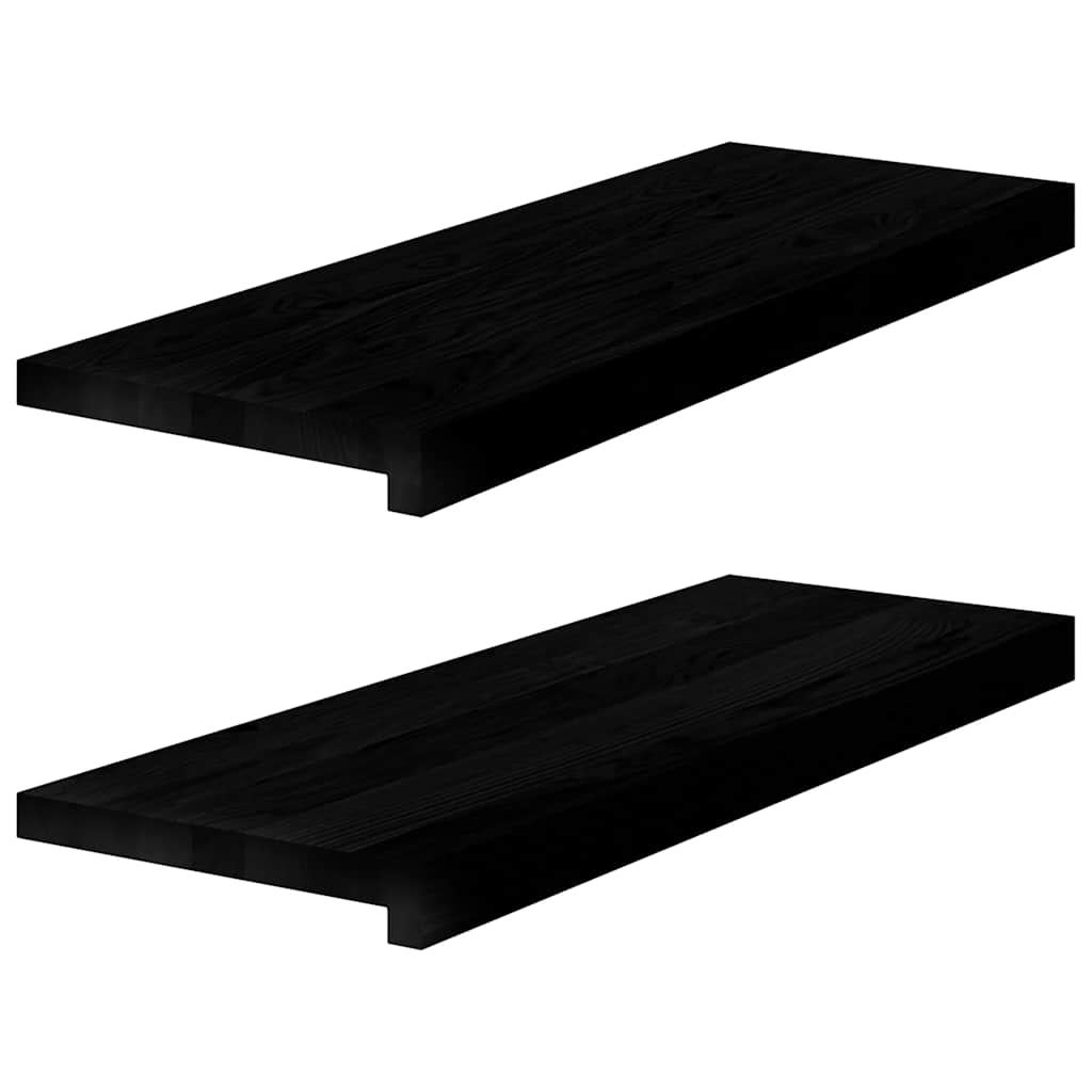 Vidaxl Schritte 2 ST 70x25x2 cm Feste Eiche dunkelbraun
