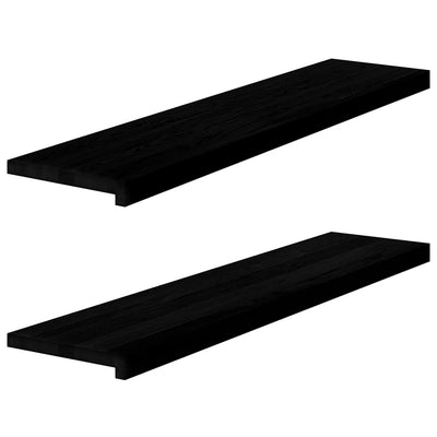 VIDAXL -Schritte 2 ST 110x25x2 cm feste Eiche dunkelbraun