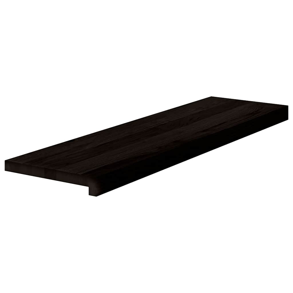 VIDAXL -Stufen 2 ST 90x30x2 cm feste Eiche dunkelbraun