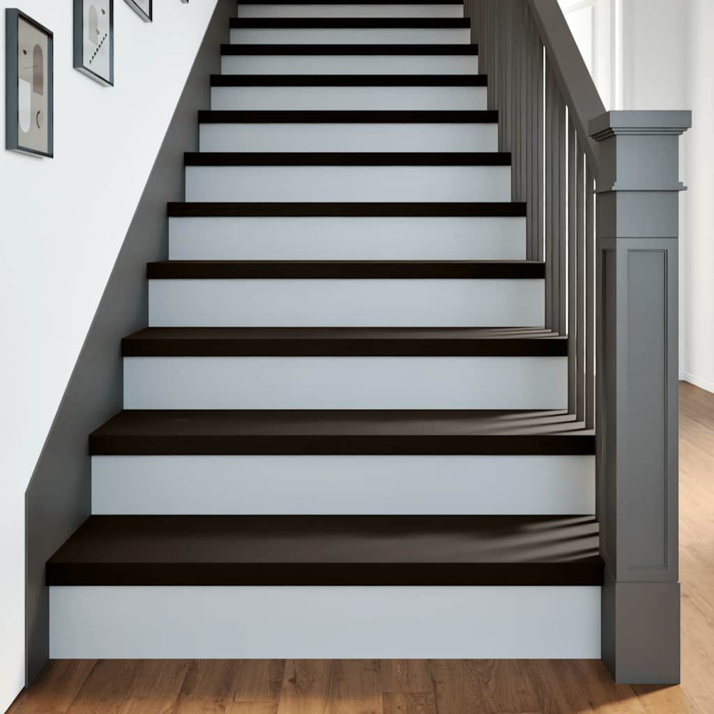 VIDAXL -Stufen 2 ST 100x30x2 cm feste Eiche dunkelbraun