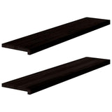 Vidaxl Schritte 2 ST 120x30x2 cm feste Eiche dunkelbraun - afbeelding 2