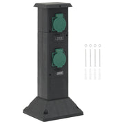 Vidaxl Garden Stop Kontakt Spalte 4-Roads 16x16x39.5 cm schwarz und grün - afbeelding 1