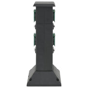 Vidaxl Garden Stop Kontakt Spalte 4-Roads 16x16x39.5 cm schwarz und grün - afbeelding 3