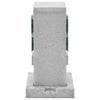 Vidaxl Gartenstopp Kontakt Erdnadel 4-Wege-Stein-Look 16x16x29.5 cm grau