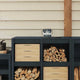 Vidaxxl Holzfarbe grau 16,5 x 16,5 x 16 cm Wanddruck