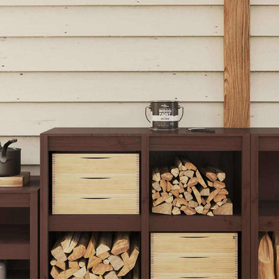 Vidaxxl Holzfarbe braun 16,5 x 16,5 x 16 cm Wanddruck