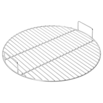 Vidaxl Grillgitter mit Griffen rund Ø44,5 cm 304 Edelstahl