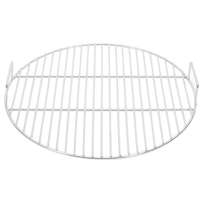 Vidaxl Grillgitter mit Griffen rund Ø44,5 cm 304 Edelstahl