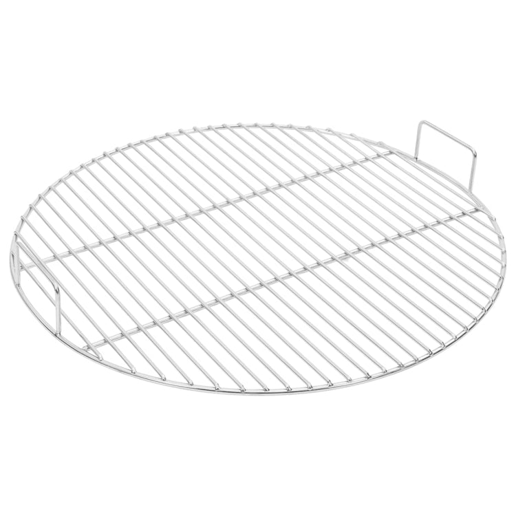 Vidaxl Grillgitter mit Griffen rund Ø54 cm 304 Edelstahl