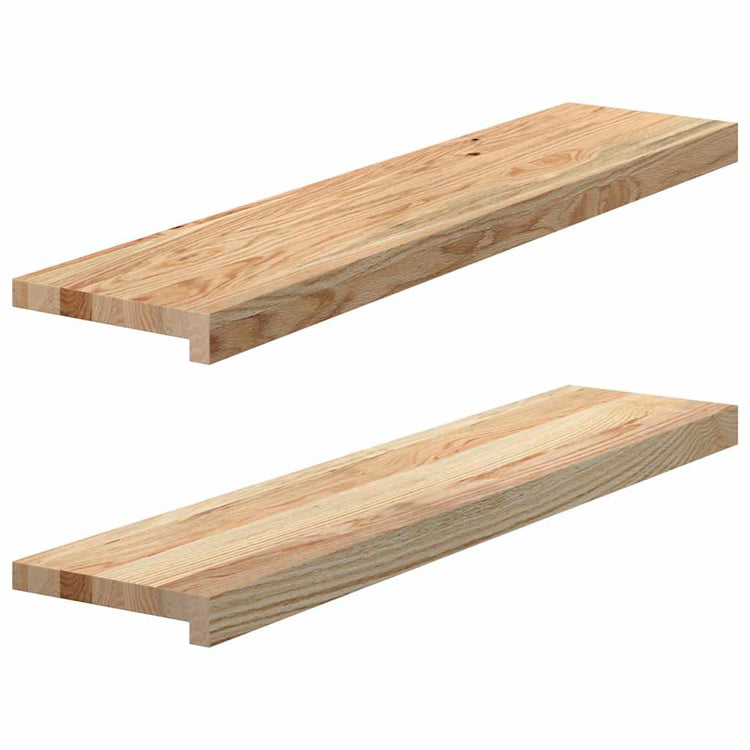 Vidaxx Fensterbänke 2 Stück unbehandelt 90x20x2 cm massive Eiche