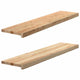 VIDAXL -Fensterschwester 2 ST unbehandelt 110 x 25 x 2 cm Feststoffeiche