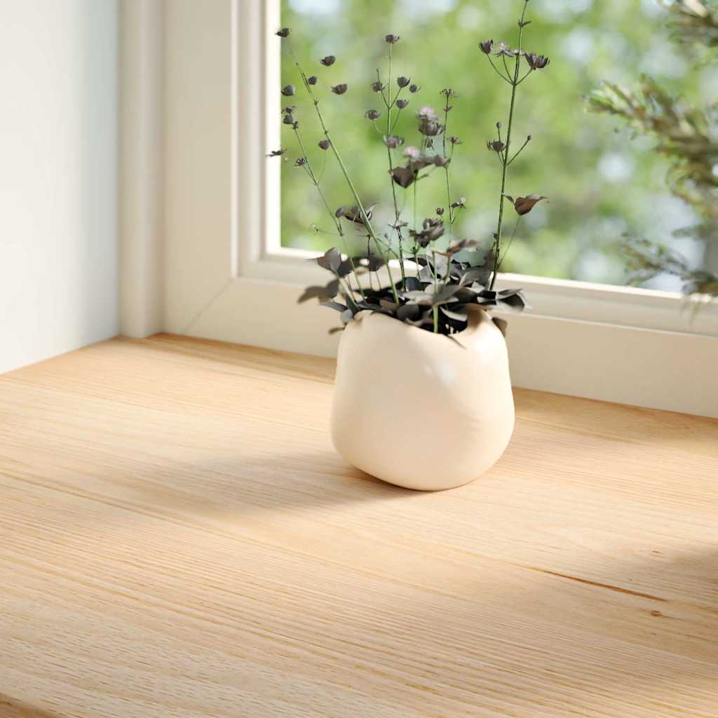 VIDAXL -Fensterschwester 2 ST unbehandelt 70 x 30 x 2 cm Feststoff Eiche