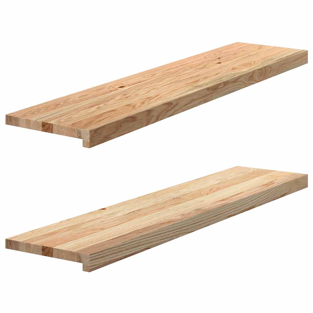 VIDAXL -Fensterschwester 2 ST unbehandelt 110 x 30 x 2 cm feste Eiche