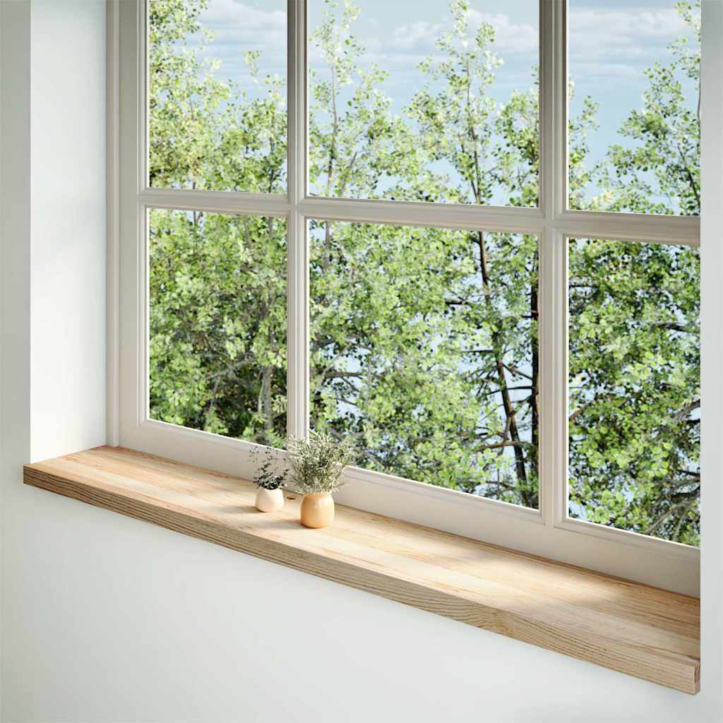 Vidaxx Fensterbänke 2 Stück unbehandelt 160x30x2 cm massive Eiche