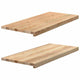 VIDAXL -Fensterschwester 2 ST unbehandelt 90 x 40 x 2 cm Feststoffeiche