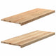 VIDAXL -Fensterschwester 2 ST unbehandelt 110 x 40 x 2 cm feste Eiche