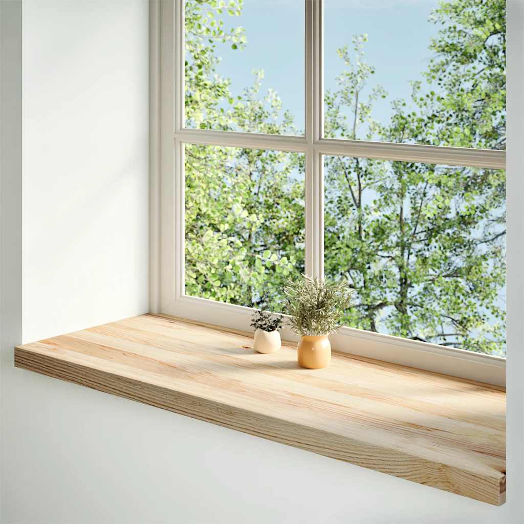 VIDAXL -Fensterschwester 2 ST unbehandelt 110 x 40 x 2 cm feste Eiche